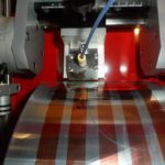 Photovoltaic inks are use to print solar cells on a bench-top roll-to-roll coater at the University of Washington
